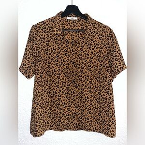 Vans Womens Leopard Button-Up